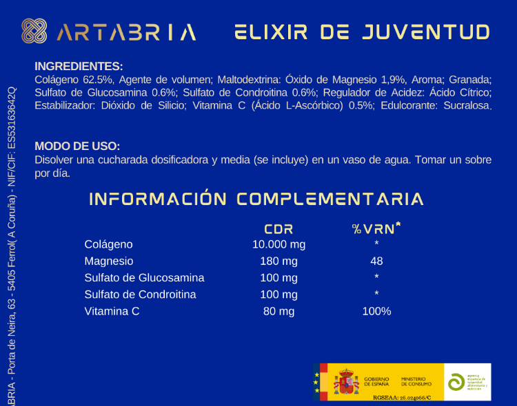 ELIXIR DE JUVENTUD - COLAGENO ENRIQUECIDO