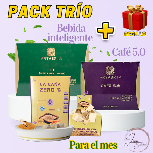 Pack Trío ( Café 5.0, BI, Caña 0%)