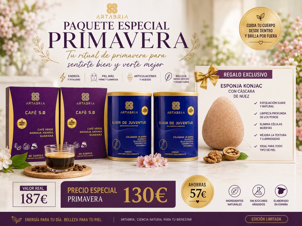 PAQUETE PRIMAVERA - EDICIÓN LIMITADA HASTA AGOTAR EXISTENCIAS